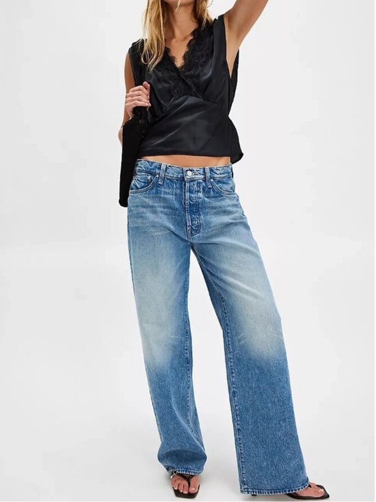 MOTHER Denim - MOTHER The Dodger Button Sneak Wipeout